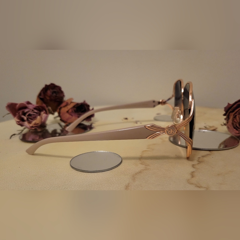 Jessica Simpson J5514 RGDND Butterfly Sunglasses Rose Gold Nude Gradient - Picture 2 of 12